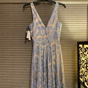 Blue Lace Prom Dress Size 1